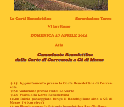Camminata Benedettina a Correzzola 27/4/14