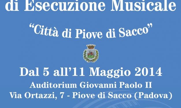 Concorso Nazionale di Esecuzione Musicale “Città di Piove di Sacco”