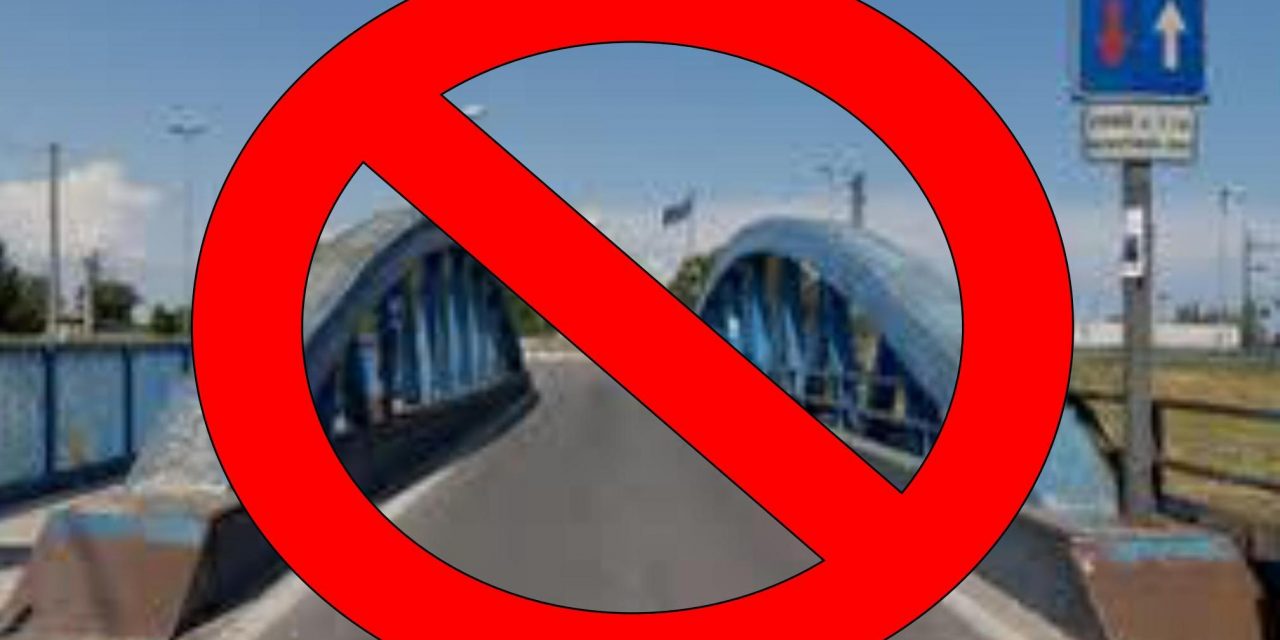 Bovolenta – Chiusura al traffico del “ponte blu”